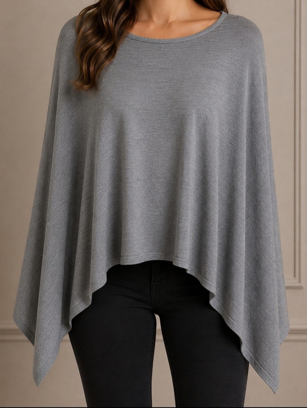 Highness Sharkbite Poncho Women's 1X With Wristbands Gray